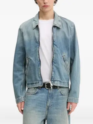 Джинсовая куртка на молнии