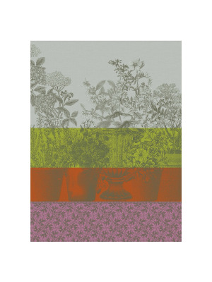 Полотенце "Полосатое цветение"