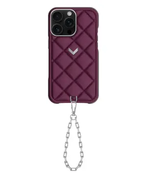 Стеганый кожаный чехол для iPhone