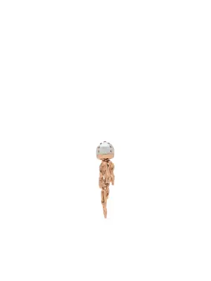 18kt rose gold Mini Jellyfish pearl earrings