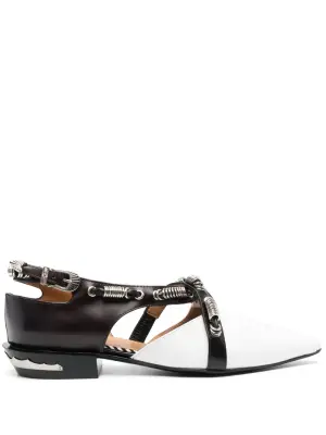 Балетки со вставками