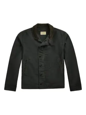 куртка с вельветовым воротником