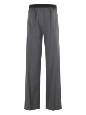 Широкие брюки с эластичным поясом