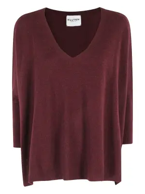 Кашемировый свитер с V-образным вырезом