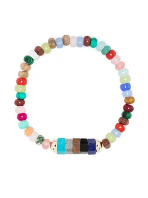 Браслет из желтого золота с камнями