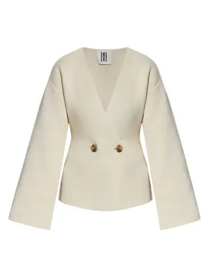 двубортный блейзер Tinley с рукавами колокол