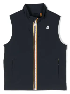 Жилет на молнии с нашивкой-логотипом