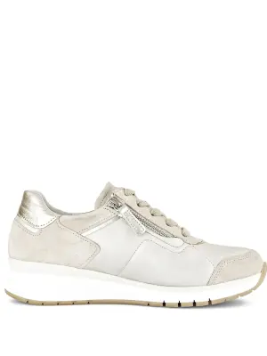 Кроссовки с эффектом металлик