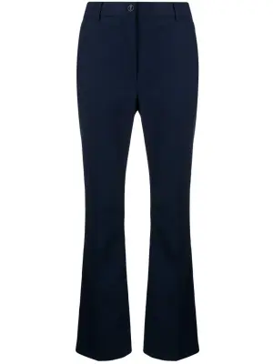 Расклешенные брюки с завышенной талией