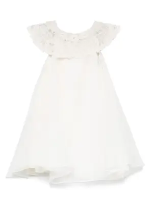 Платье с контрастным воротником