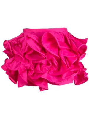 Короткие шорты с оборками