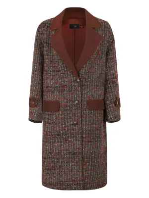 Пальто с карманами на пуговицах