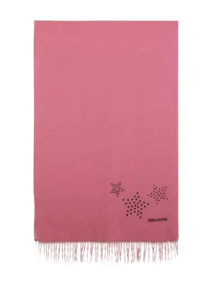 шарф с бахромой