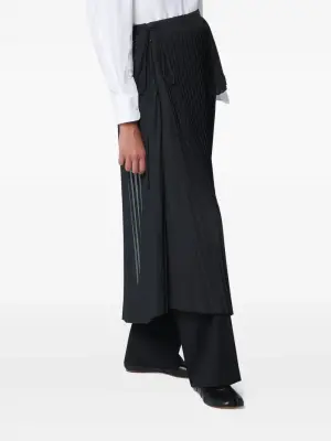 Плиссированная юбка с запахом