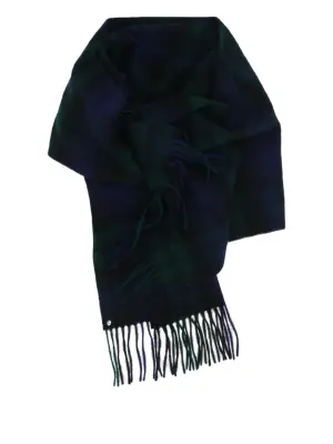 Шерстяной шарф в клетку