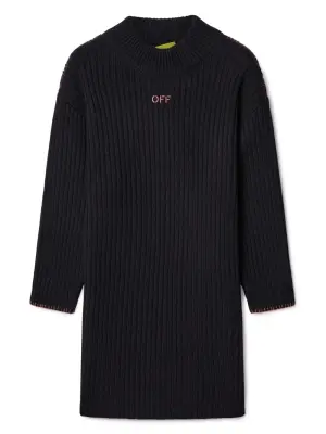 Платье Off Stamp в рубчик