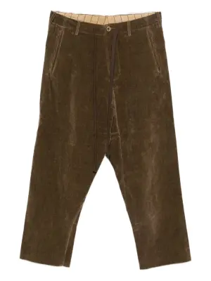 Вельветовые брюки на завязках