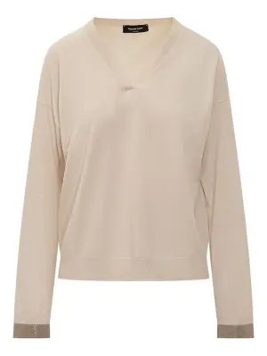 Свитер с V-образным вырезом