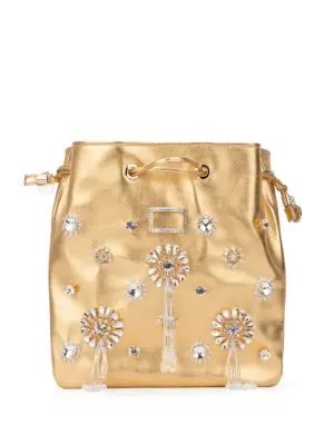 Сумка-ведро с кристаллами