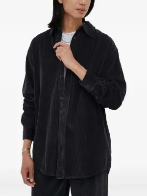 Вельветовая рубашка на пуговицах