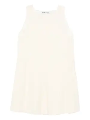 платье без рукавов с круглым вырезом