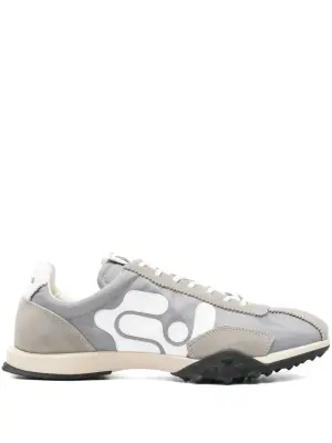 Замшевые кроссовки с логотипом Eros