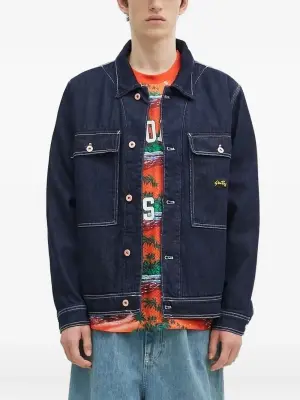 Джинсовая куртка Coverall с контрастной строчкой