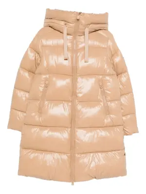 Дутая куртка с капюшоном