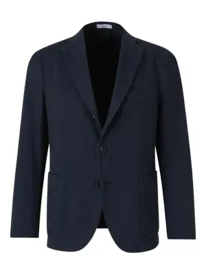 Однобортный пиджак с заостренными лацканами