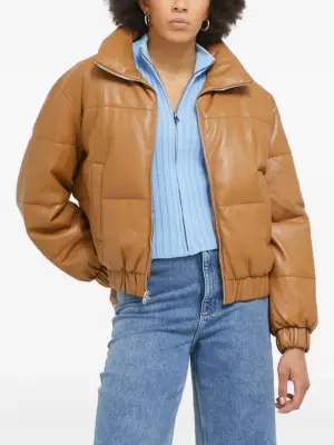 Стеганая куртка на молнии