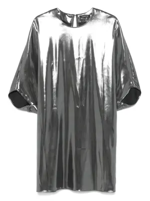 платье с эффектом металлик