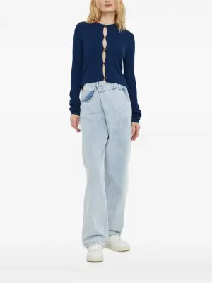 Кардиган в рубчик