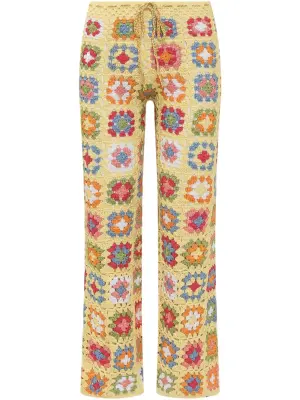 Брюки с вышивкой