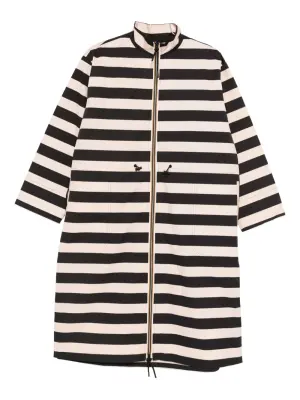 Полосатая парка на молнии