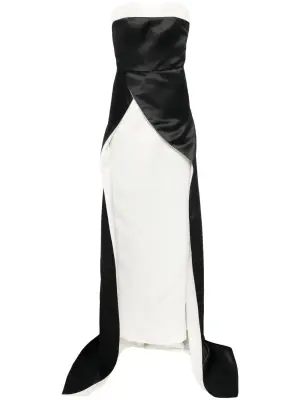 Вечернее платье в двух тонах