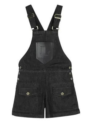 Короткий джинсовый комбинезон