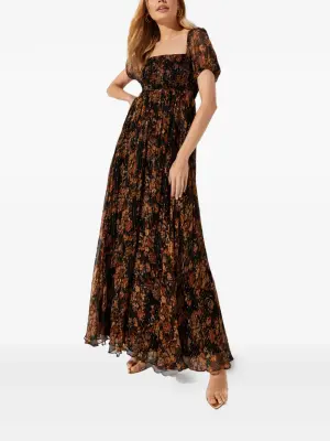 Платье макси с цветочным принтом