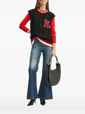 Жилет фактурной вязки