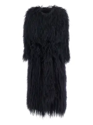 Пальто Long Lavinia с круглым вырезом