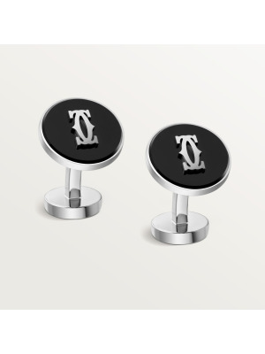 Запонки Double C de Cartier из оникса