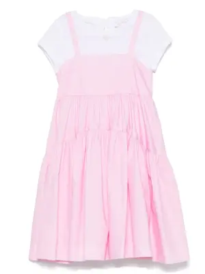 Комплект из топа и платья в горох