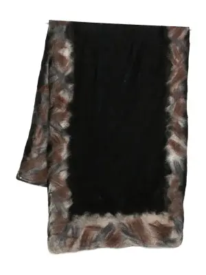 Шарф с ломаным краем