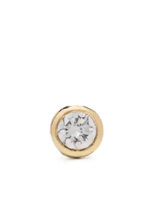 18K yellow gold diamond earring