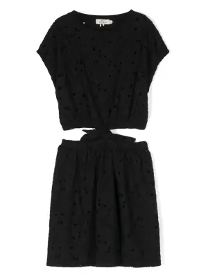 Комплект из топа и юбки с английской вышивкой