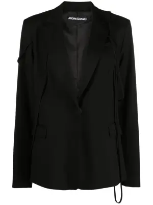 Многослойный блейзер с заостренными лацканами