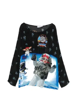 Блузка с графическим принтом