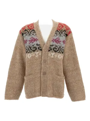 Жаккардовый кардиган с узором