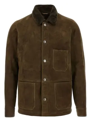 Куртка с меховым воротником