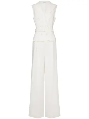 Двубортный комбинезон широкого кроя