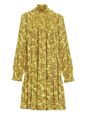 Платье миди с цветочным принтом